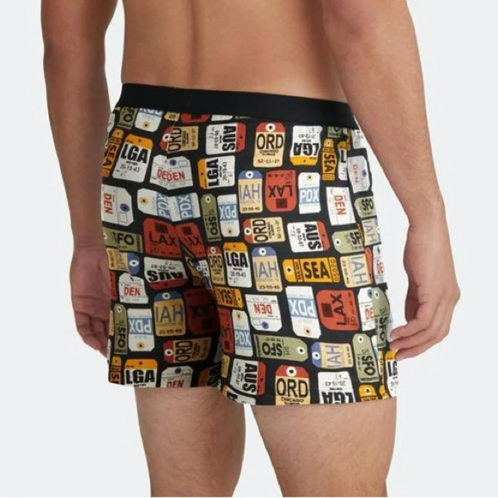 MeUNDIES men’s PACK YOUR BAGS BOXER BRIEF NO FLY OPENING